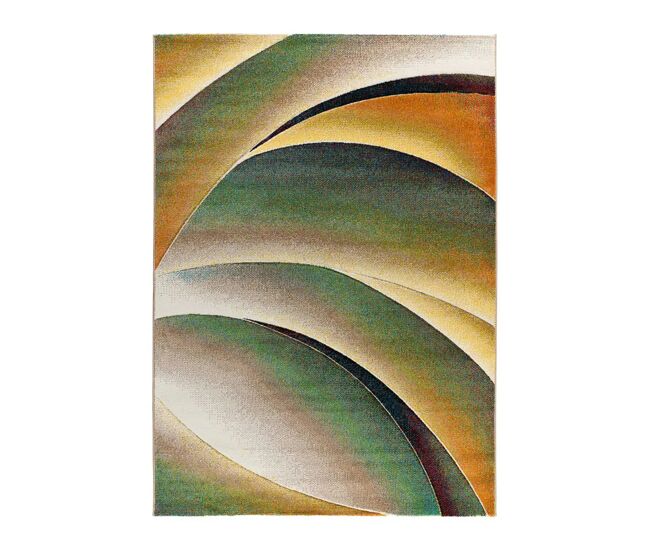 Alfombra moderna verde libet, 160x230 cm - atticgo