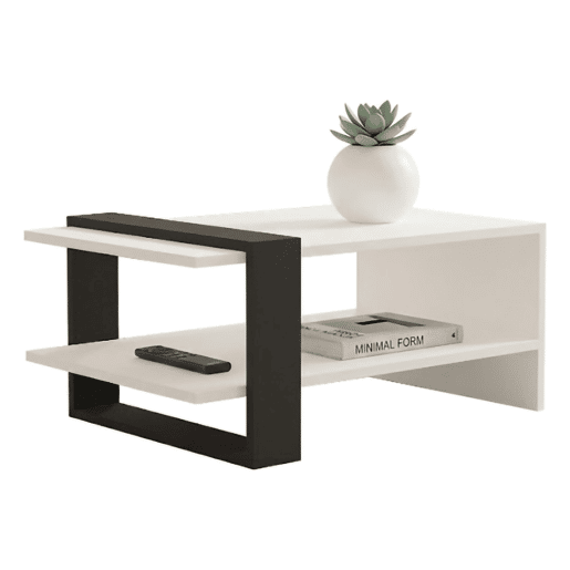 Mesa de Centro para Sala com Nicho em Madeira MelamÃnica Mesa de Centro para Sala com Nicho em Madeira MelamÃnica