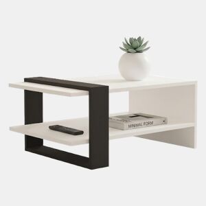 Mesa de Centro para Sala com Nicho em Madeira Melamínica