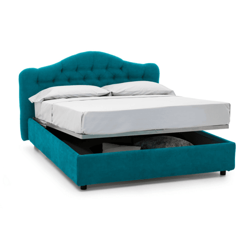 Cama de Casal com Capa RemovĂvel em Tecido Cama de Casal com Capa RemovĂvel em Tecido