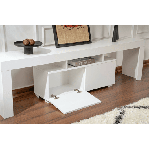 Móvel Porta TV com 2 Prateleiras em Madeira Aglomerada Móvel Porta TV com 2 Prateleiras em Madeira Aglomerada