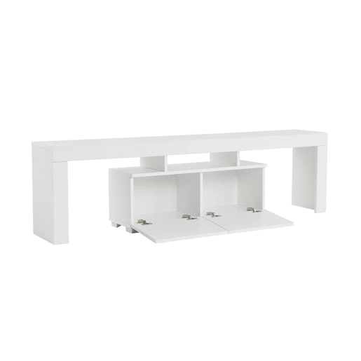 Móvel Porta TV com 2 Prateleiras em Madeira Aglomerada Móvel Porta TV com 2 Prateleiras em Madeira Aglomerada