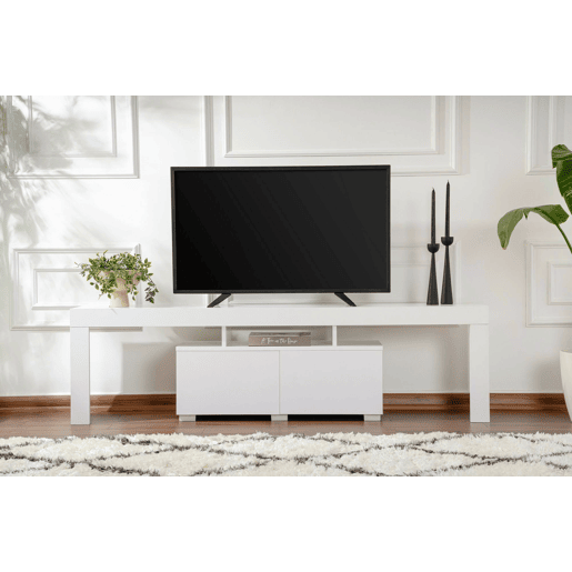 Móvel Porta TV com 2 Prateleiras em Madeira Aglomerada Móvel Porta TV com 2 Prateleiras em Madeira Aglomerada