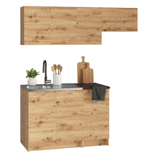 Cozinha Modular em Madeira Melaminada Cozinha Modular em Madeira Melaminada