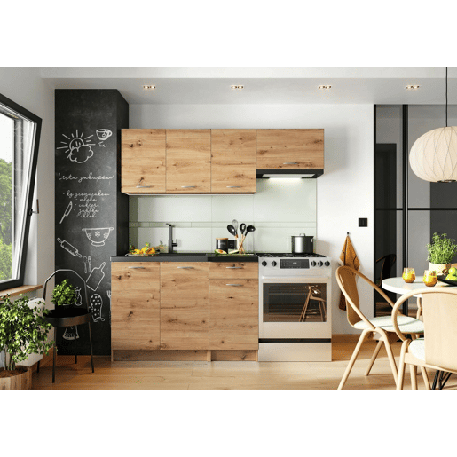 Cozinha Modular em Madeira Melaminada Cozinha Modular em Madeira Melaminada