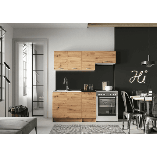 Cozinha Modular em Madeira Melaminada Cozinha Modular em Madeira Melaminada