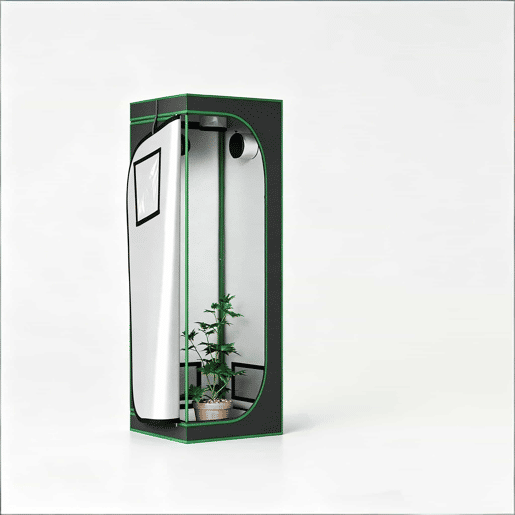 Mini-estufa 60x60x80 cm - Controlo ambiental completo, resistente, para interior - Preto e verde Mini-estufa 60x60x80 cm - Controlo ambiental completo, resistente, para interior - Preto e verde