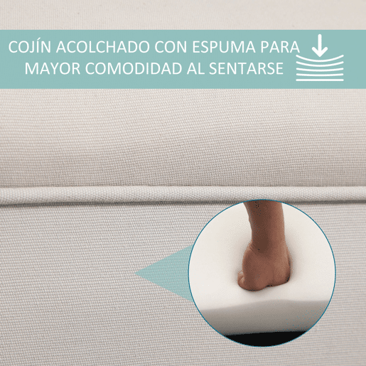 Banco estofado com braços, estilo madeira, para quarto, sala de estar eredor, 102x36x51cm, capacidade de carga de 130kg Banco estofado com braços, estilo madeira, para quarto, sala de estar eredor, 102x36x51cm, capacidade de carga de 130kg