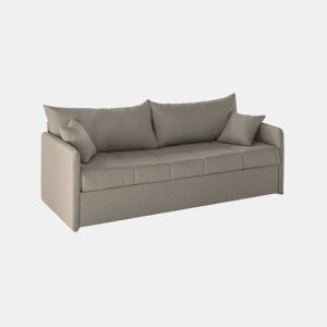 Sofá-cama 3 lugares com capa removível em tecido
