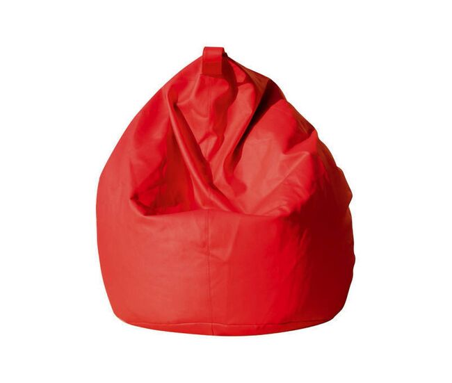 Puf forma de saco en cuero sintético
