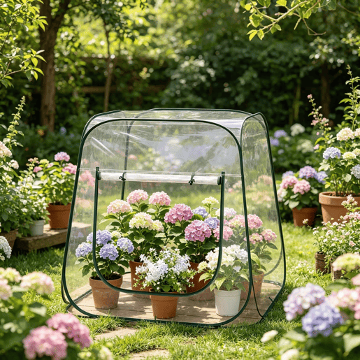Mini-estufa 100x100x97 cm - Design pop-up com fecho em U, proteção para plantas - Transparente Mini-estufa 100x100x97 cm - Design pop-up com fecho em U, proteção para plantas - Transparente