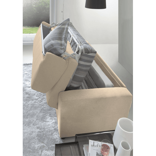 Sofá-Cama 2 Lugares Removível em Tecido