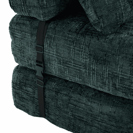 Sofá-cama dobrável u2013 com almofadas, encosto, colchão dobrável, portátil, sofá de chão confortável para a sala de estar e o quarto u2013 verde-esmeralda em chenille Sofá-cama dobrável u2013 com almofadas, encosto, colchão dobrável, portátil, sofá de chão confortável para a sala de estar e o quarto u2013 verde-esmeralda em chenille