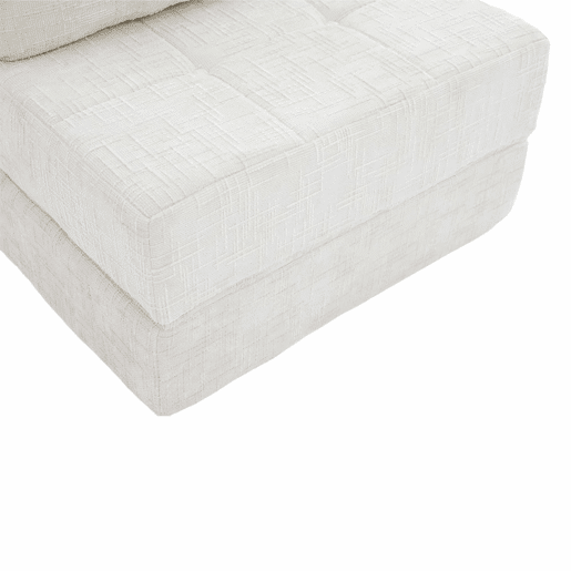 Sofá-cama dobrável e portátil com almofadas, colchão dobrável com encosto, sofá de chão confortável para a sala de estar e o quarto - Chenilla - Bege Sofá-cama dobrável e portátil com almofadas, colchão dobrável com encosto, sofá de chão confortável para a sala de estar e o quarto - Chenilla - Bege