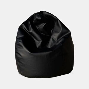 Puff em Forma de Saco em Couro Sintético