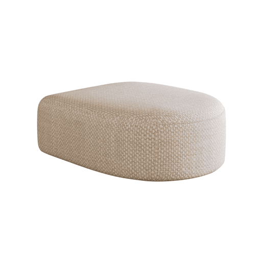 Pufe otomano 87x84x38 cm - estofamento em espuma, assento modular - Branco Pufe otomano 87x84x38 cm - estofamento em espuma, assento modular - Branco