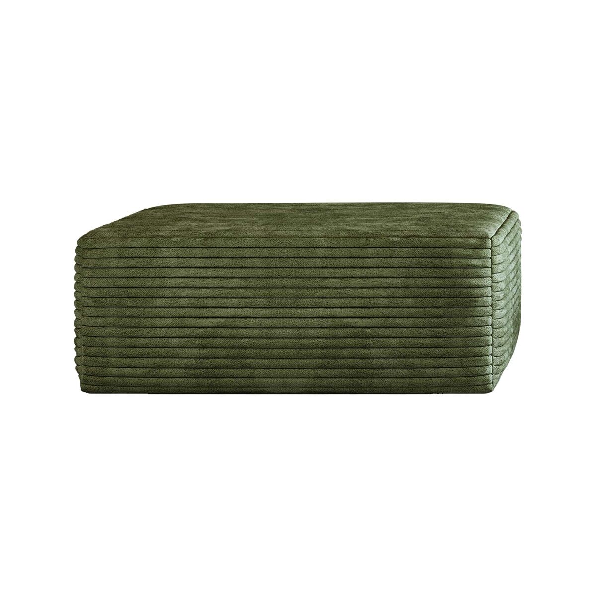 Reposapiés de sofá - diseño modular tapizado - verde