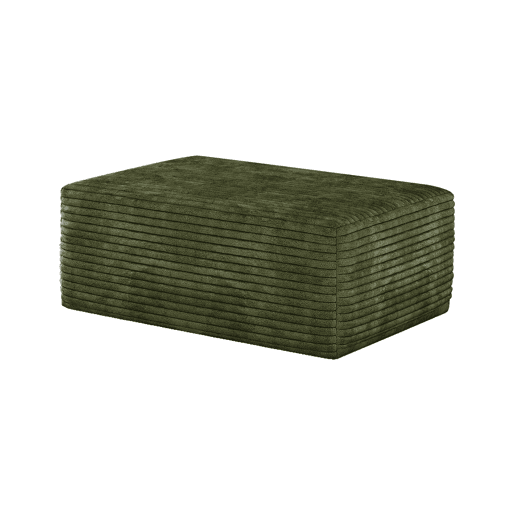 Apoio para os pés de sofá - Design modular estofado - Verde