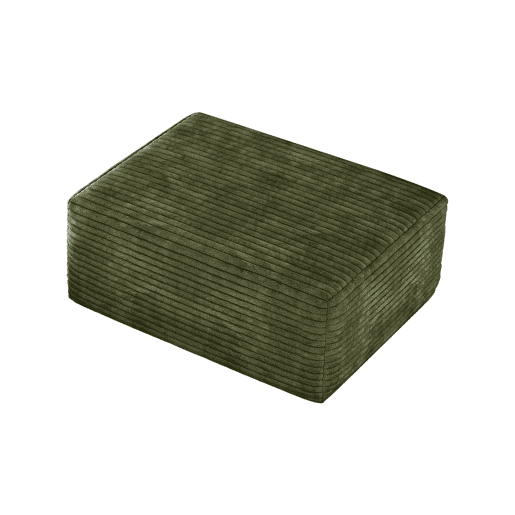Apoio para os pés de sofá - Design modular estofado - Verde