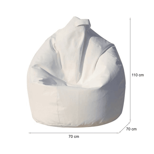 Pufe em Forma de Saco em Couro Sintético Pufe em Forma de Saco em Couro Sintético