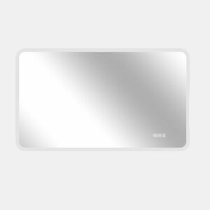 Espelho de casa de banho LED 60×120 cm - borda em vidro fosco, iluminação frontal, antiembaciamento, 3 cores de luz, intensidade regulável, função de memória, montagem horizontal e vertical, IP44 - prateado