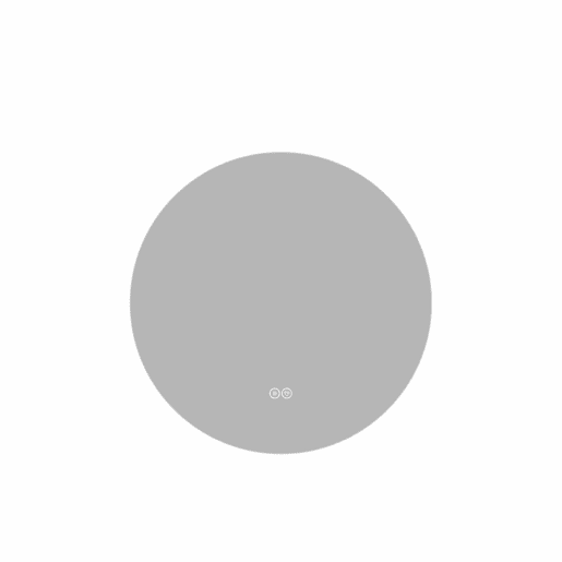 Espelho LED redondo para casa de banho, 80 cm - retroiluminado, antiembaciamento, 3 cores de luz, regulação contínua, função de memória, interruptor tátil, espelho HD sem cobre de 5 mm - Prateado Espelho LED redondo para casa de banho, 80 cm - retroiluminado, antiembaciamento, 3 cores de luz, regulação contínua, função de memória, interruptor tátil, espelho HD sem cobre de 5 mm - Prateado