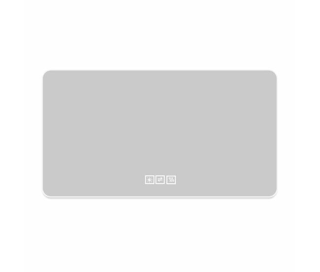 Espejo led de baño 60x100 cm - retroiluminado, antivaho, 3 tonos de luz, regulación continua, función memoria, ip44, montaje horizontal y vertical -