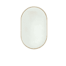 Espelho de casa de banho oval 50 x 80 cm - LED, antiembaciamento, 3 temperaturas de cor, brilho regulável, moldura dourada escovada com diamantes - Dourado