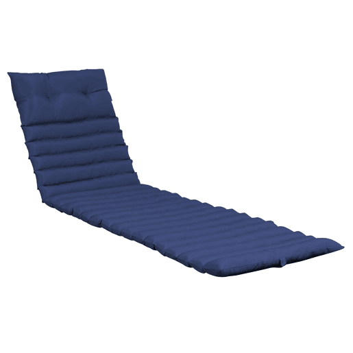 Almofadas para espreguiçadeira de exterior, 2 unidades u2013 almofadas de substituição para mobiliário de jardim, acolchoadas e confortáveis u2013 azul-marinho