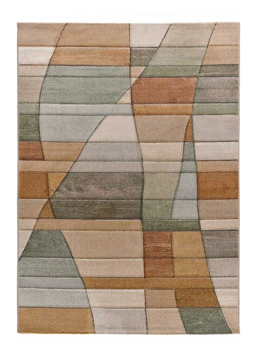 Alfombra abstracta multicolor sora, 80x150 cm - atticgo