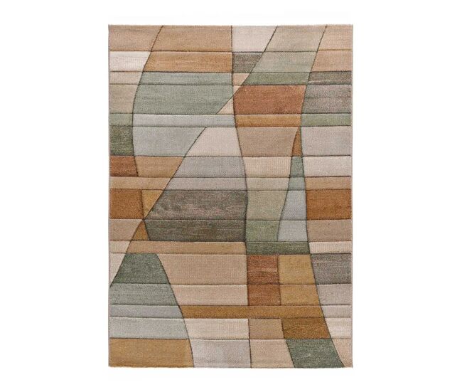 Alfombra abstracta multicolor sora, 80x150 cm - atticgo