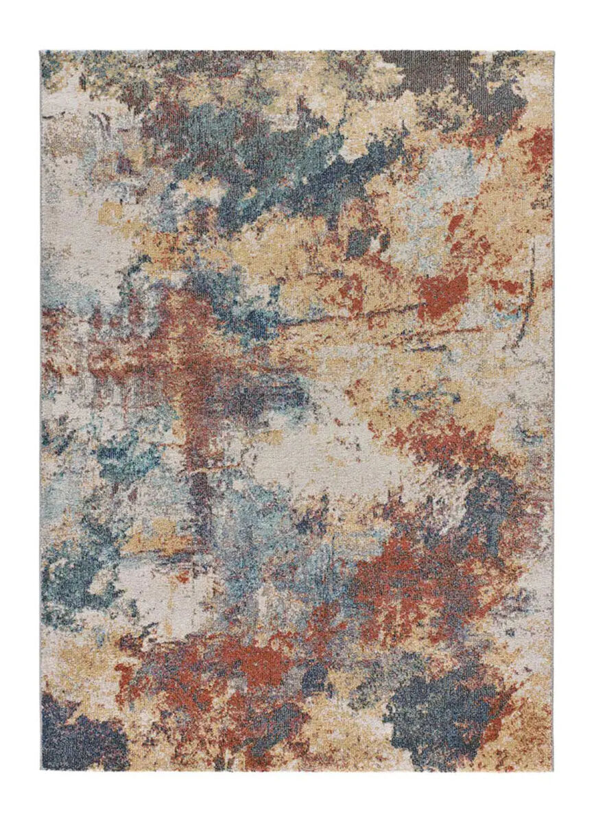 Alfombra exterior abstracta multicolor luna, 80x150 cm - atticgo