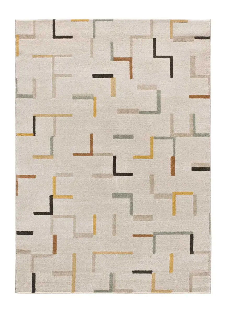 Alfombra geométrica multicolor domus, 120x170 cm - atticgo