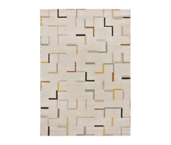 Alfombra geométrica multicolor domus, 120x170 cm - atticgo