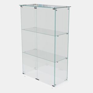 Vitrines LED, vitrines independentes, armários para colecionáveis, brancas