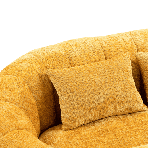 Sofá puff individual - Alto conforto, encosto alto, interior e exterior - Amarelo Sofá puff individual - Alto conforto, encosto alto, interior e exterior - Amarelo