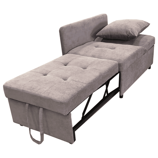 Sofá-cama 3 em 1 - Sofá de linho com encosto ajustável - para espaços pequenos Sofá-cama 3 em 1 - Sofá de linho com encosto ajustável - para espaços pequenos