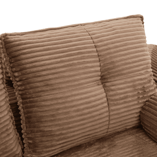 Sofá-cama dobrável de 2 lugares u2013 almofadas de espuma viscoelástica, porta-copos, bolsos laterais, espuma de alta densidade e montagem rápida u2013 Castanho Sofá-cama dobrável de 2 lugares u2013 almofadas de espuma viscoelástica, porta-copos, bolsos laterais, espuma de alta densidade e montagem rápida u2013 Castanho