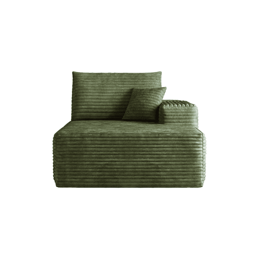 Sofá relax 175 x 95 x 83 cm - Modular com função de cama e assento profundo - Verde Sofá relax 175 x 95 x 83 cm - Modular com função de cama e assento profundo - Verde
