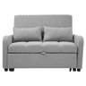 Sofá-cama de 2 lugares - reclinável e multifuncional, ideal para apartamentos e estudantes - Antique Gray