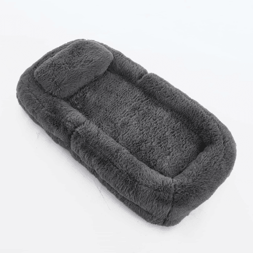 Sofá tipo cama humana - 5 posições ajustáveis, sofá multifuncional para jogos, meditação e relaxamento, tecido felpudo - Cinza escuro Sofá tipo cama humana - 5 posições ajustáveis, sofá multifuncional para jogos, meditação e relaxamento, tecido felpudo - Cinza escuro