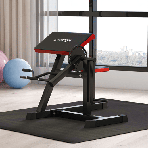 SPORTNOW Máquina de Bíceps e Tríceps 2 em 1, Banco Scott com Assento Regulável em Altura para Treino em Casa e Ginásio SPORTNOW Máquina de Bíceps e Tríceps 2 em 1, Banco Scott com Assento Regulável em Altura para Treino em Casa e Ginásio