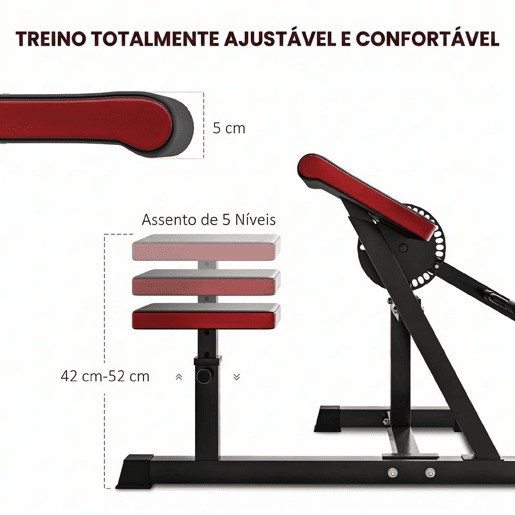SPORTNOW Máquina de Bíceps e Tríceps 2 em 1, Banco Scott com Assento Regulável em Altura para Treino em Casa e Ginásio SPORTNOW Máquina de Bíceps e Tríceps 2 em 1, Banco Scott com Assento Regulável em Altura para Treino em Casa e Ginásio
