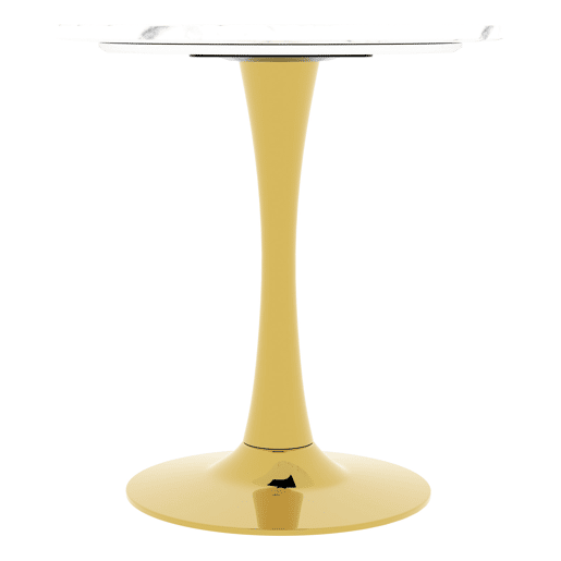 Mesa de centro 70 cm - estilo mid-century, mármore redondo, para 2-4 pessoas - douradobranco Mesa de centro 70 cm - estilo mid-century, mármore redondo, para 2-4 pessoas - douradobranco