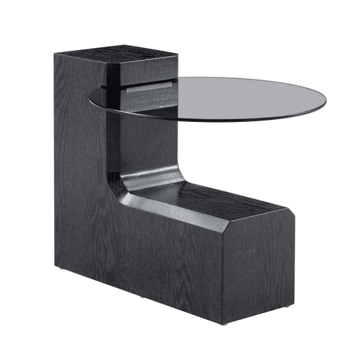 Conjunto de mesas de centro separáveis - tampo em vidro cinzento transparente, estrutura em MDF com efeito de madeira preta, design modular flexĂvel - preto Conjunto de mesas de centro separáveis - tampo em vidro cinzento transparente, estrutura em MDF com efeito de madeira preta, design modular flexĂvel - preto
