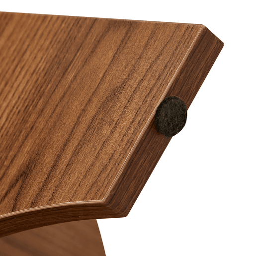 Mesa auxiliar redonda 80 cm - design multifuncional, estrutura em MDF estilo nogal - Nogal Mesa auxiliar redonda 80 cm - design multifuncional, estrutura em MDF estilo nogal - Nogal