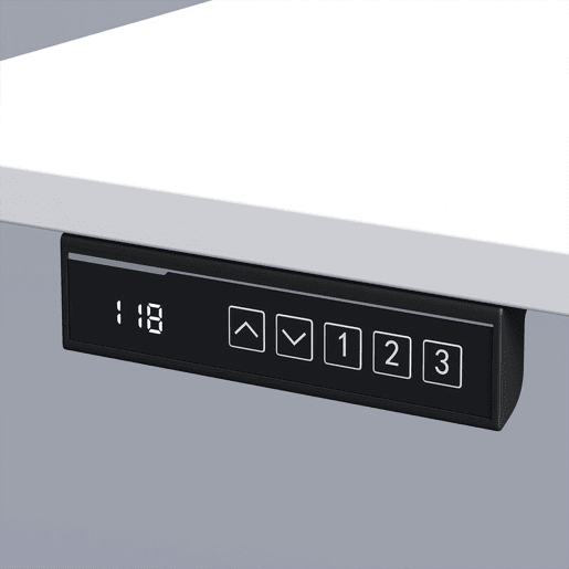 HOMCOM Secretária Elevatória Elétrica 120 x 60 cm, Mesa SentadoEm Pé com 3 Memórias, Ecrã LED, Passa-Cabos e Ganchos, Branco HOMCOM Secretária Elevatória Elétrica 120 x 60 cm, Mesa SentadoEm Pé com 3 Memórias, Ecrã LED, Passa-Cabos e Ganchos, Branco