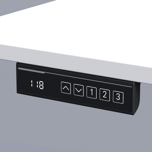 HOMCOM Secretária Elevatória Elétrica 140x60 cm, Mesa Regulável em Altura com 3 Memórias, Ecrã LED, 2 Passa-cabos e Ganchos, Branco HOMCOM Secretária Elevatória Elétrica 140x60 cm, Mesa Regulável em Altura com 3 Memórias, Ecrã LED, 2 Passa-cabos e Ganchos, Branco