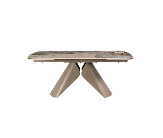 Mesa de comedor extensible 180/260 × 100, con tablero de cerámica