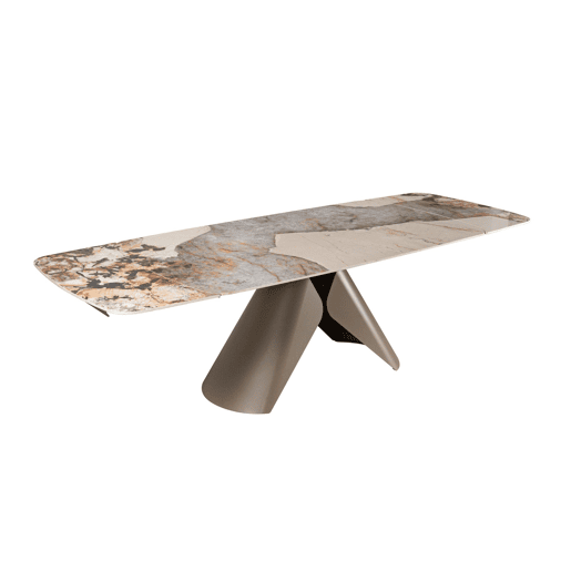 Mesa de jantar extensível 180260 × 100, com tampo em cerâmica Mesa de jantar extensível 180260 × 100, com tampo em cerâmica